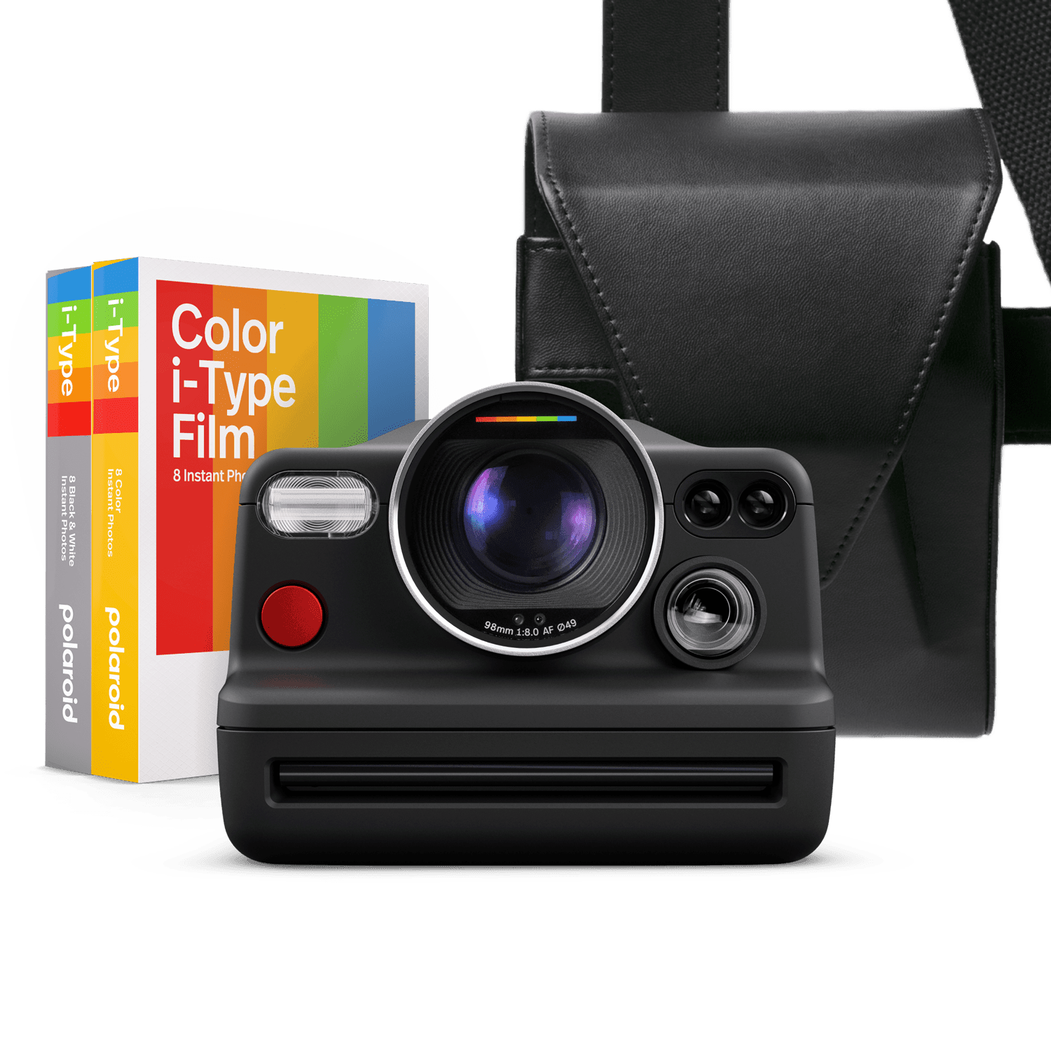  Polaroid I-2 - Paquete de cámara instantánea con película tipo  I a color (16 fotos) - Control manual completo, cámara instantánea  analógica habilitada con aplicación con la lente de 3 elementos más :  Electrónica